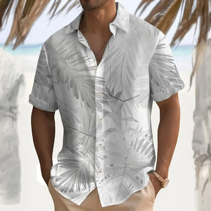 Tropical Palm Leaf Hawaiian Shirt
