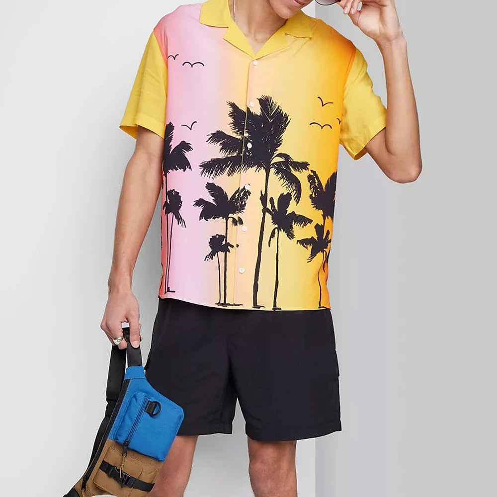 Coconut Palm 2-Piece Cuban Set Yellow