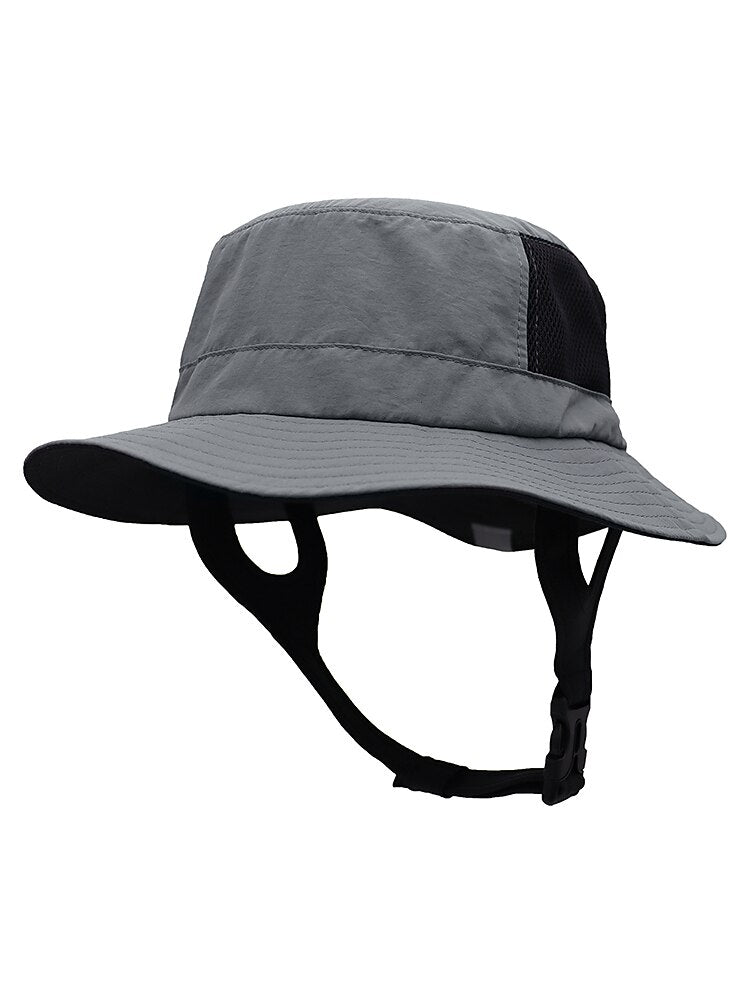 UPF50+ Waterproof Bucket Hat w/ Chin Strap