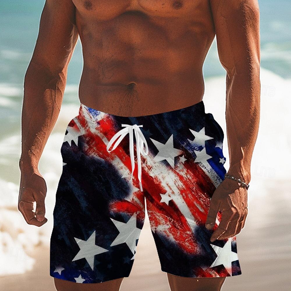 American Flag Swimming Trunks Board Shorts