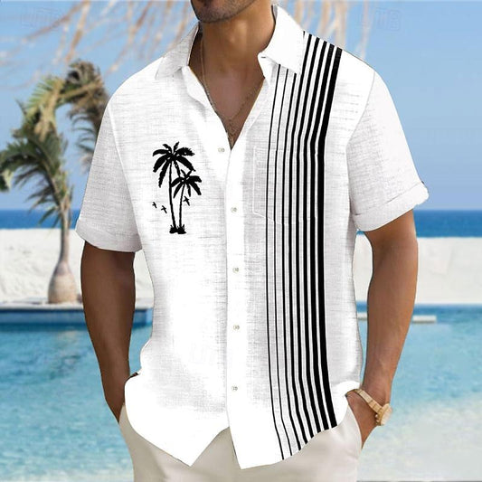 Coconut Tree Tropical Aloha Shirt