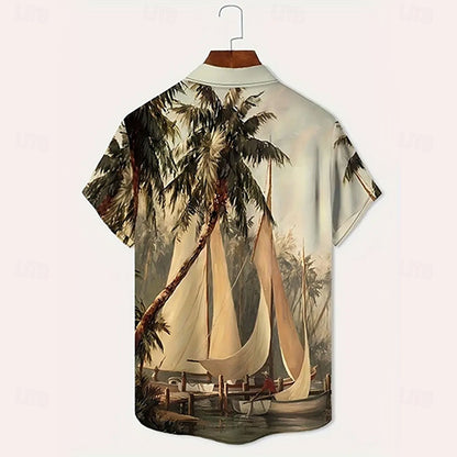 Coconut Tree Sailboat Shirt