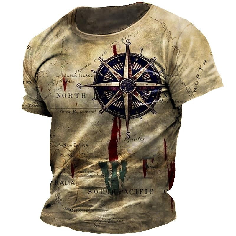 Distressed Nautical Compass T-Shirt