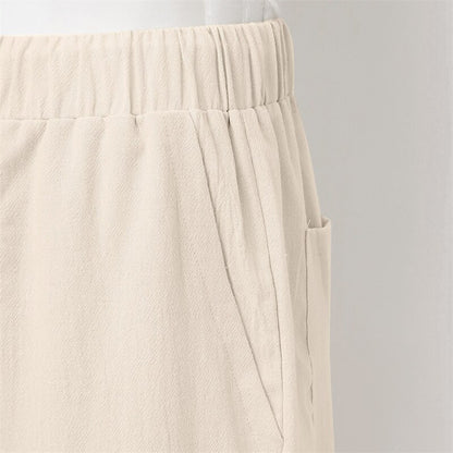 Classic Linen Drawstring Pants