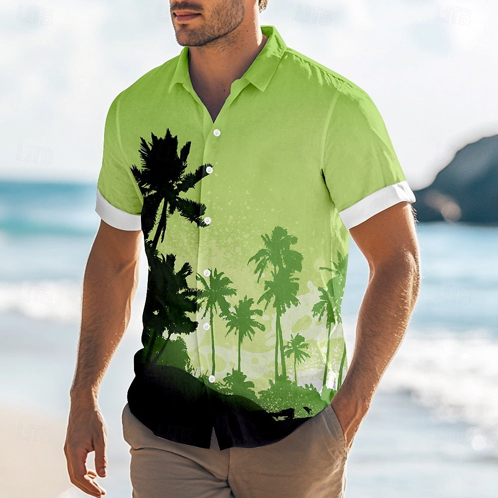 Gradient Coconut Tree Shirt