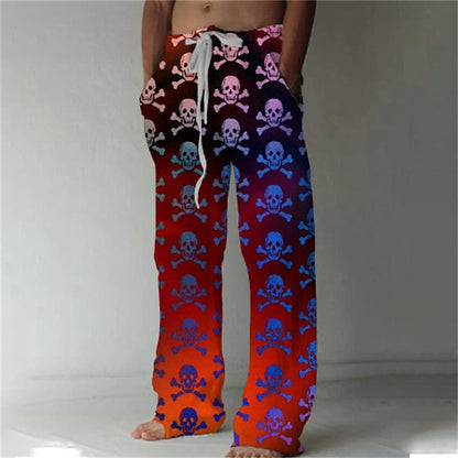 3D Colorful Printed Trousers Pants