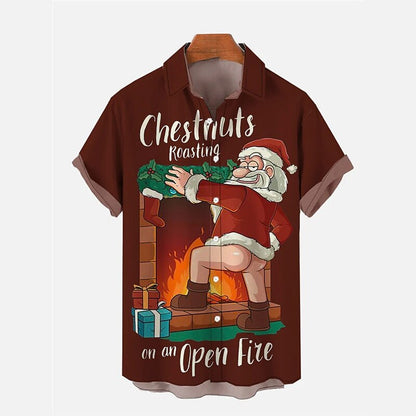 Christmas Santa Claus Printed Shirts