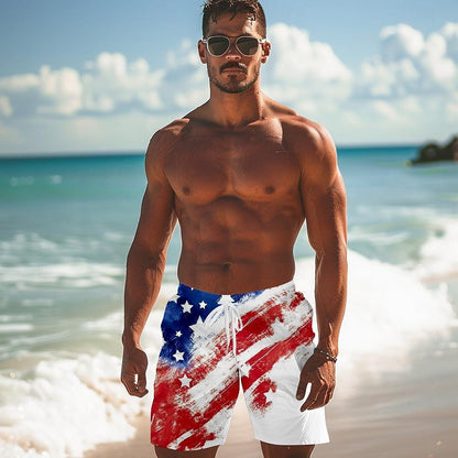 American Flag Swimming Trunks Board Shorts