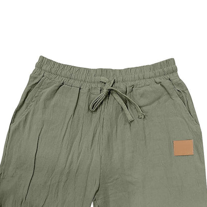 Classic Linen Pocket Drawstring Pants