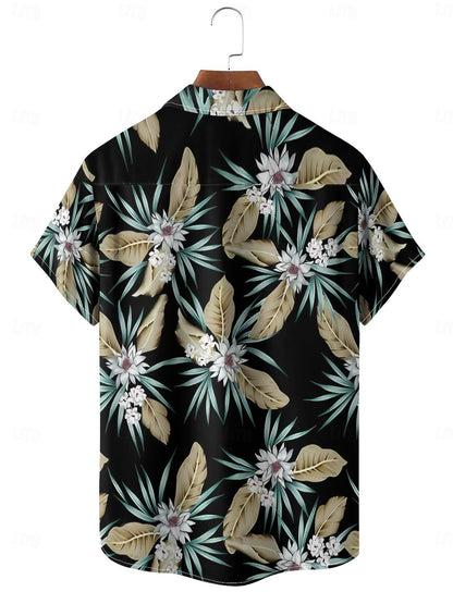 Tropical Flowers Aloha Shirt