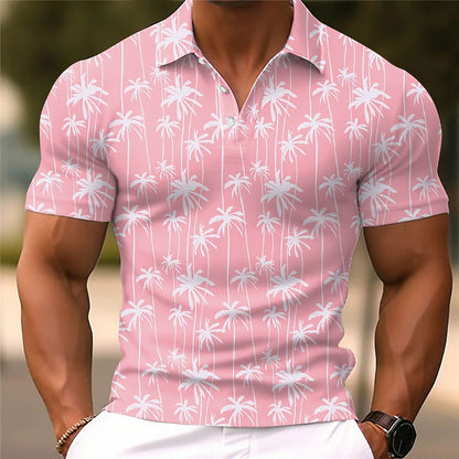 Kentucky Derby Palm Tree Polo Shirt