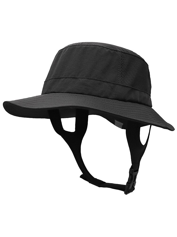 UPF50+ Waterproof Bucket Hat w/ Chin Strap