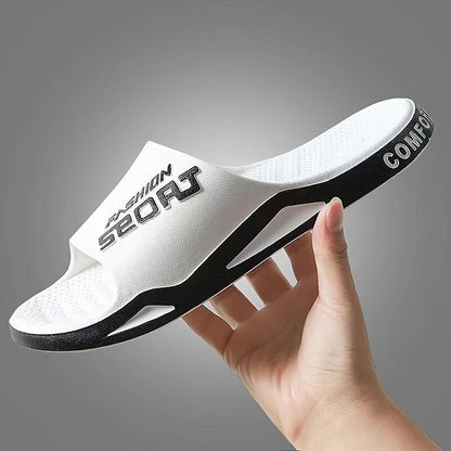Letter Print Sporty Slide Sandals