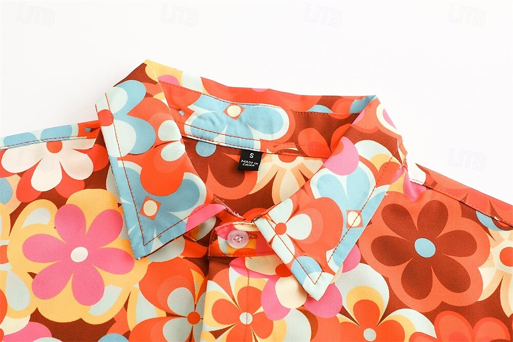 Retro 70s Floral Aloha Shirt