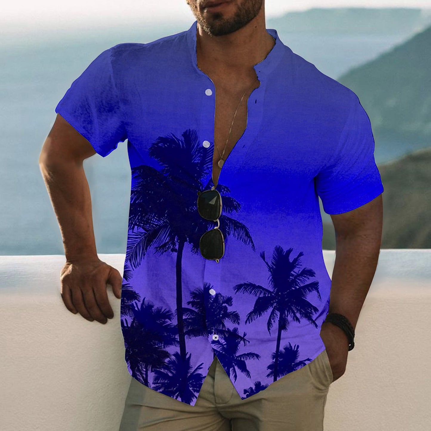 Gradient Coconut Hawaiian Shirt