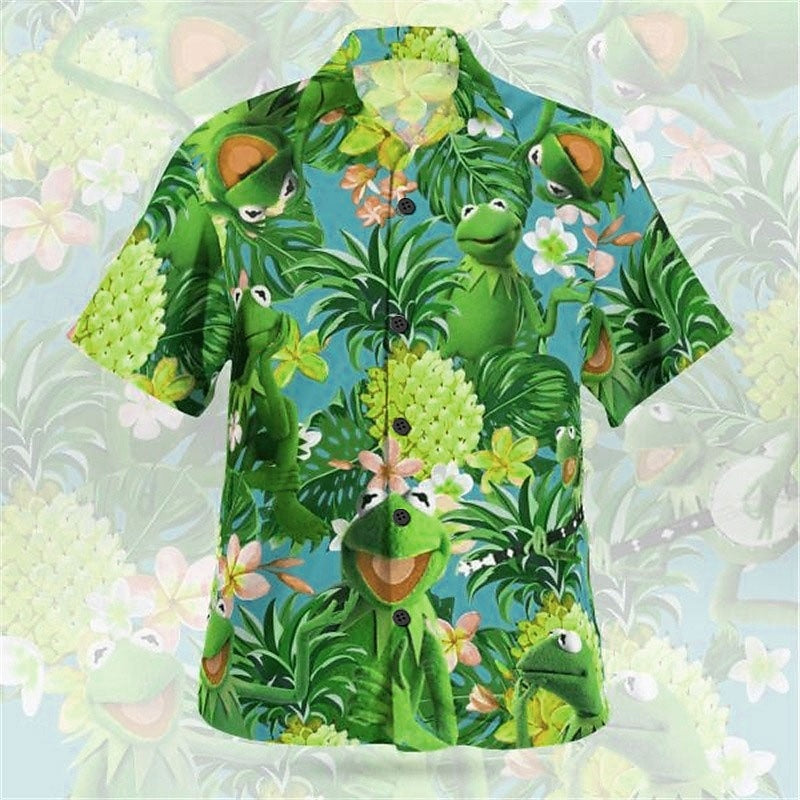 Pineapple Graphic Hawaiian Shirt