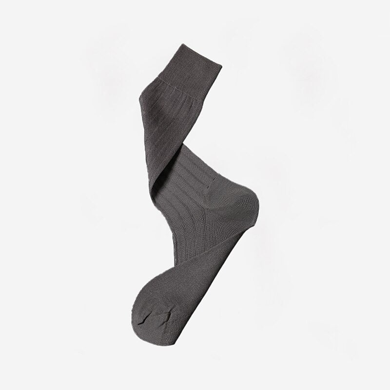 Classic Solid Color Knit Socks