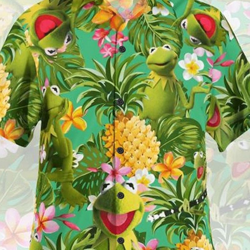 Pineapple Graphic Hawaiian Shirt