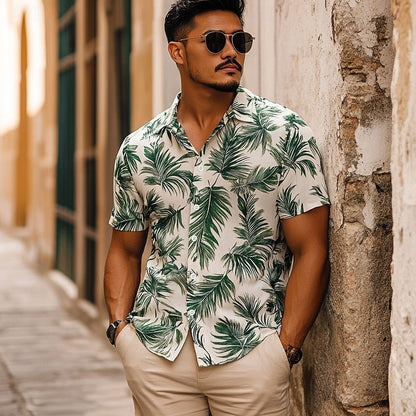 Palm Leaf Hawaiian Shirt