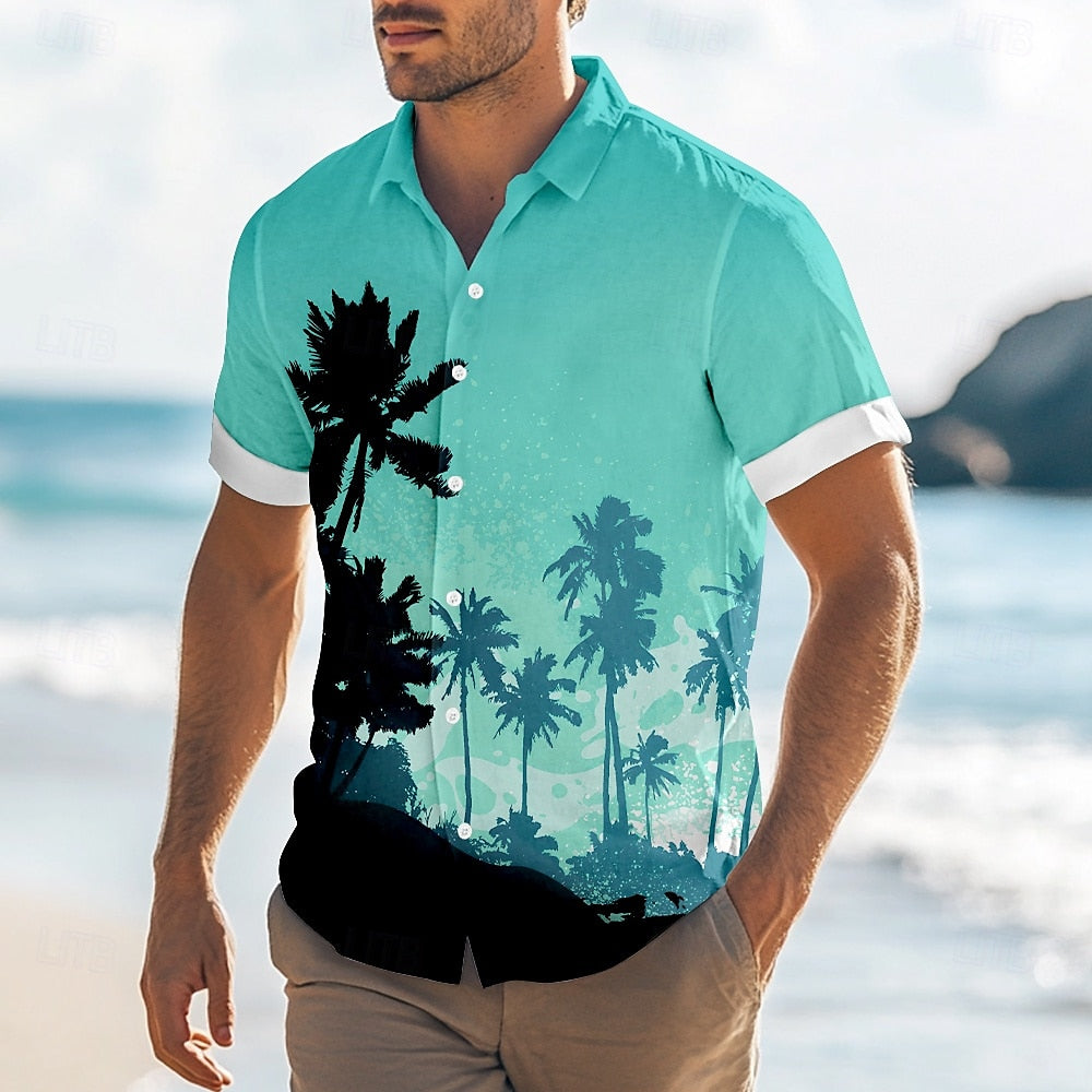 Gradient Coconut Tree Shirt