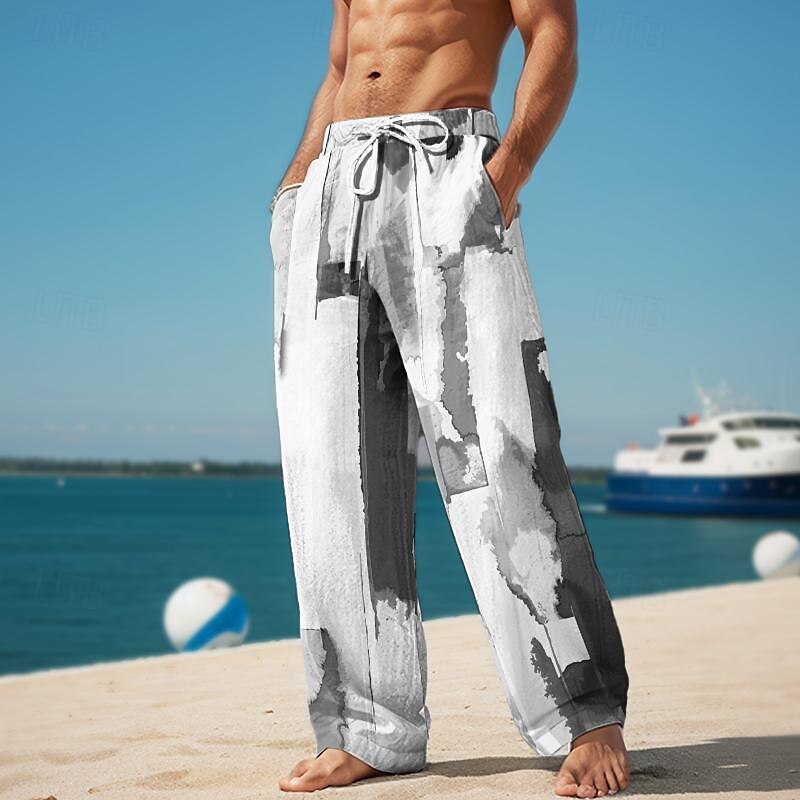 Pantalones casuales con estampado 3D de Shading Resort