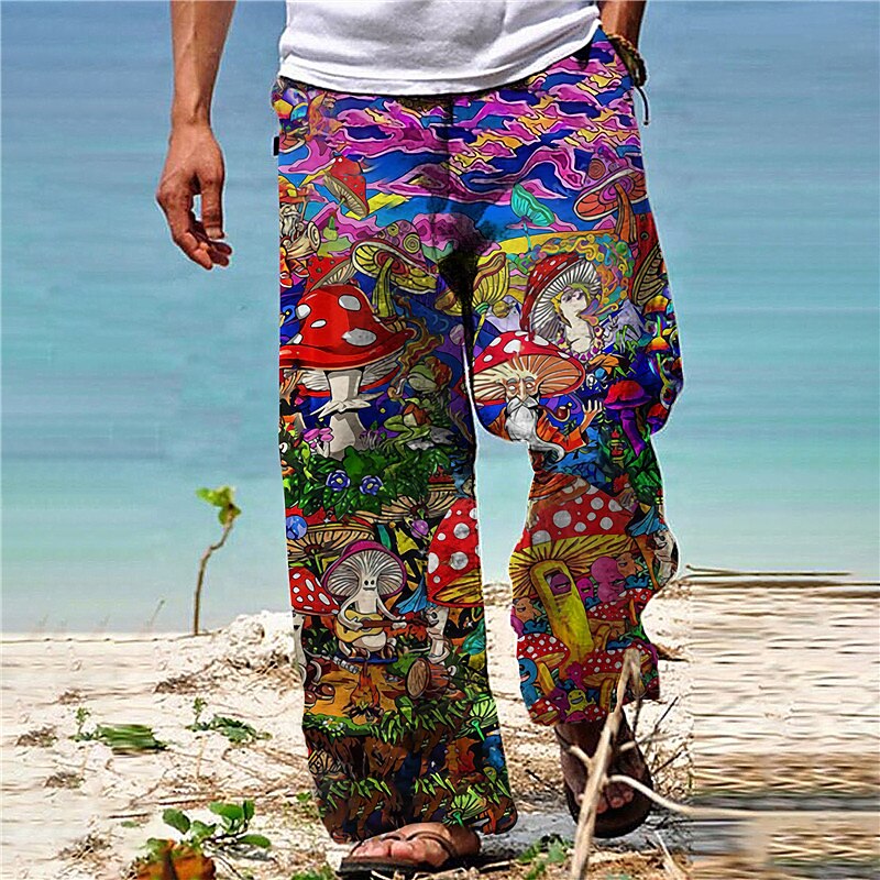 Pantalones con diseños artísticos en 3D