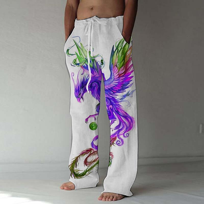 Summer Beach Trousers Drawstring Pants