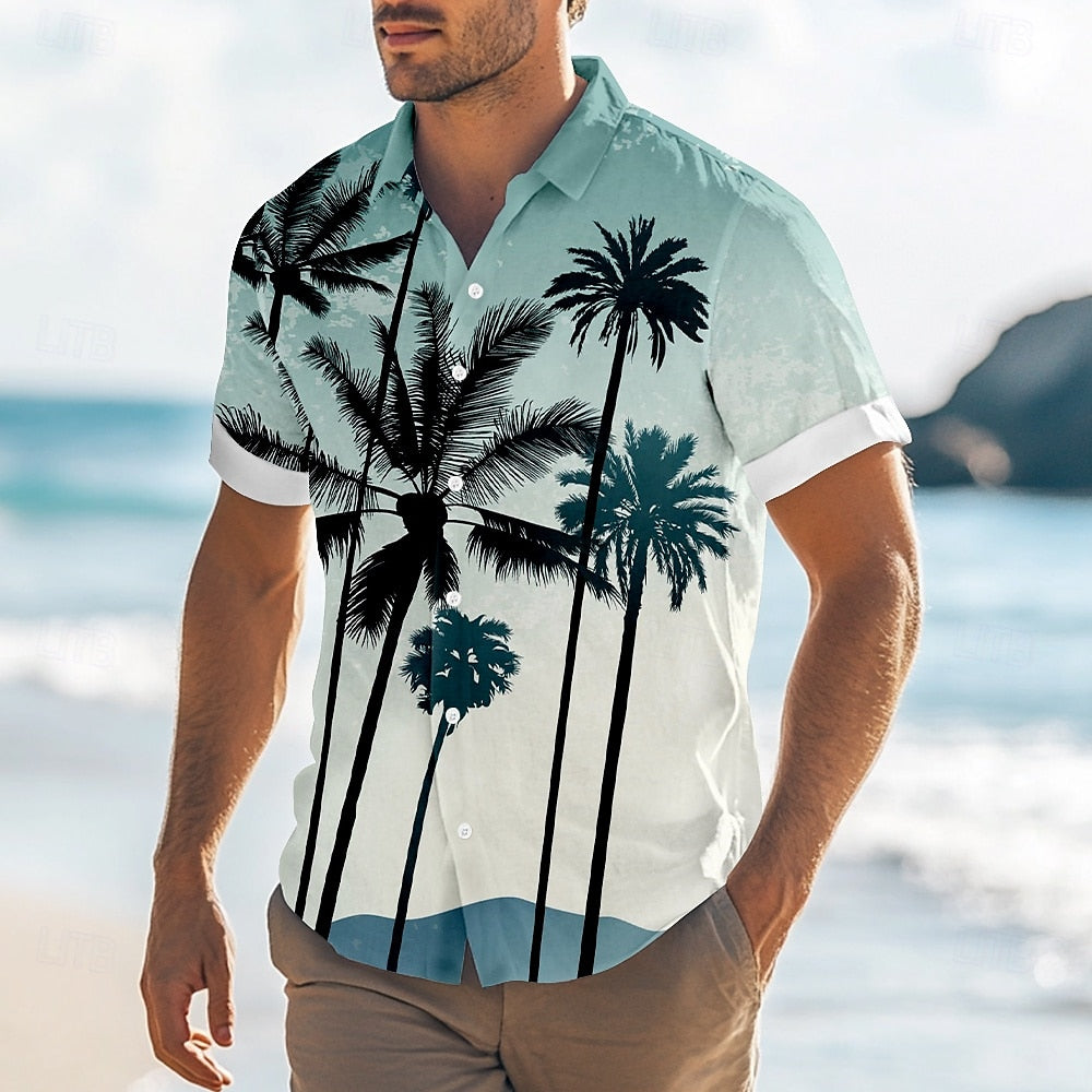 Coconut Tree Print Shirt