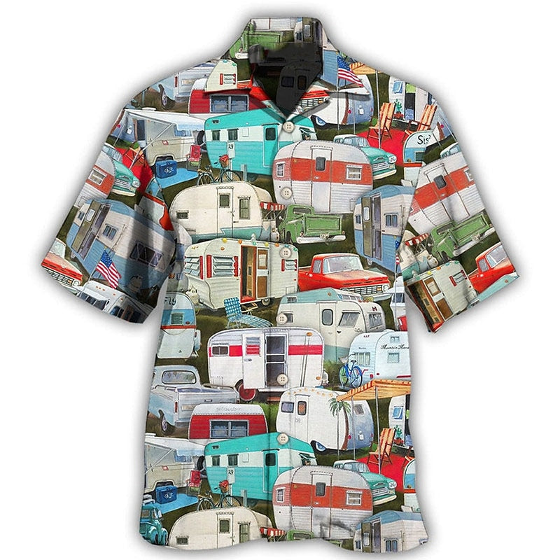 Graphic Print Bus Shirt