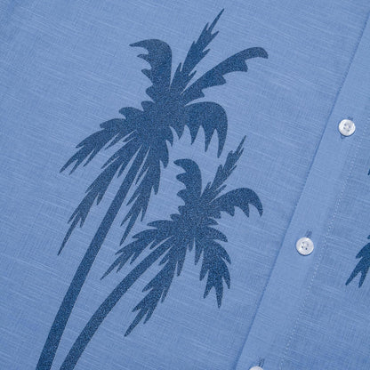 Graphic Hawaiian Linen Shirt