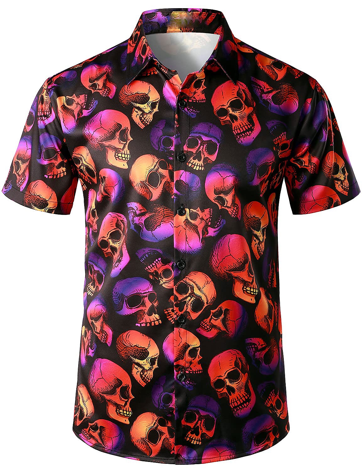 Fashion Cool Skull Button Up Shirt