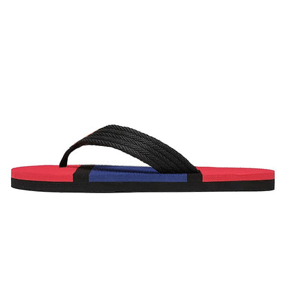 Colorblocked Mesh Strap Flip Flops