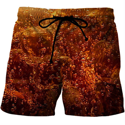 Graphic Prints Beer Swimming Trunks Board Shorts