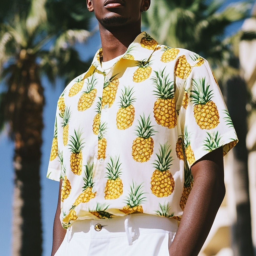 Pineapple Aloha Button Shirt