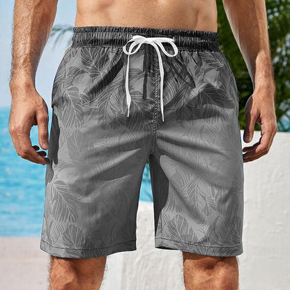 Gradient Graphic Prints Swimming Shorts