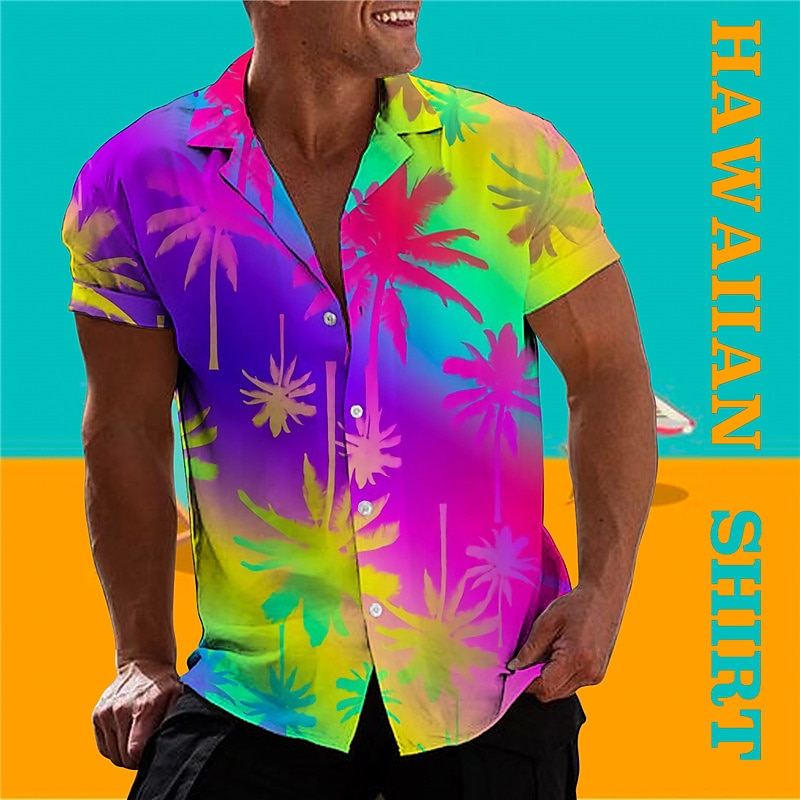 Gradient Coconut Hawaiian Shirt