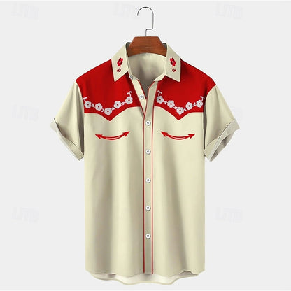 Camisa vaquera con botones del oeste