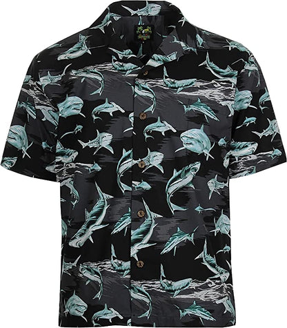 Shark Tropical Camp Collar Shirt