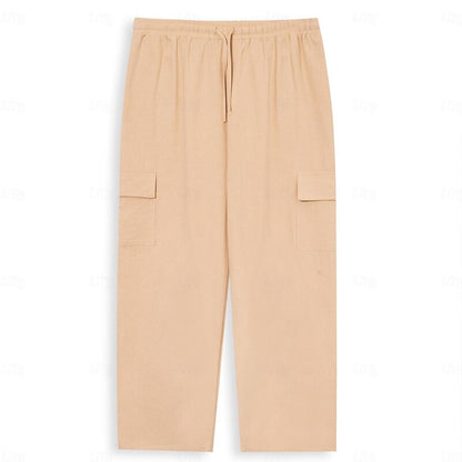 Multi-Pocket Straight-Leg Cargo Pants