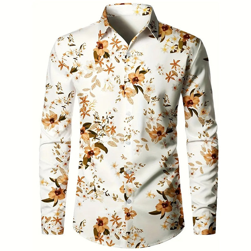 Floral Long Sleeve Casual Shirt