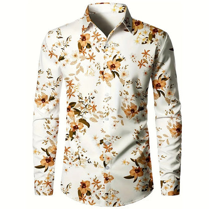 Floral Long Sleeve Casual Shirt