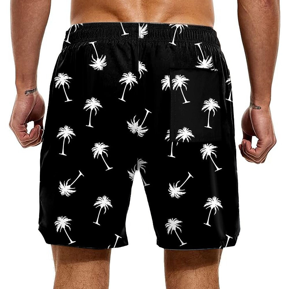 Coconut Tree Duck 2-in-1 Board Shorts