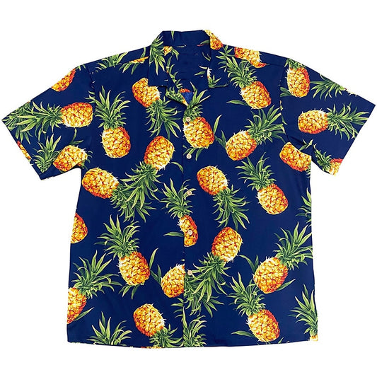 Camisa de piña Camisa hawaiana de verano Camisa Aloha Camisa de manga corta