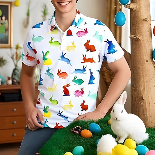 Easter Rabbit 3D Polo Shirt