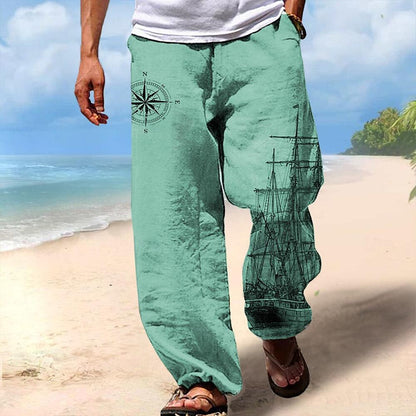 Hawaiian Retro Trousers 3D Print Pants