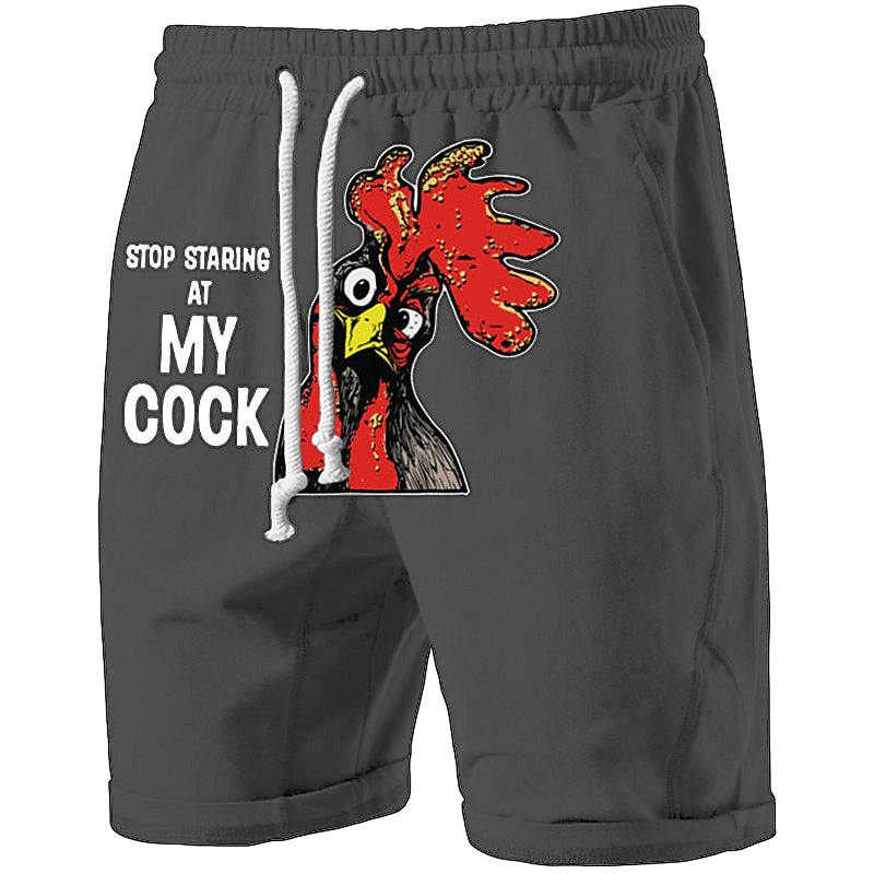 Graphic Animal Turkey Sweat Shorts