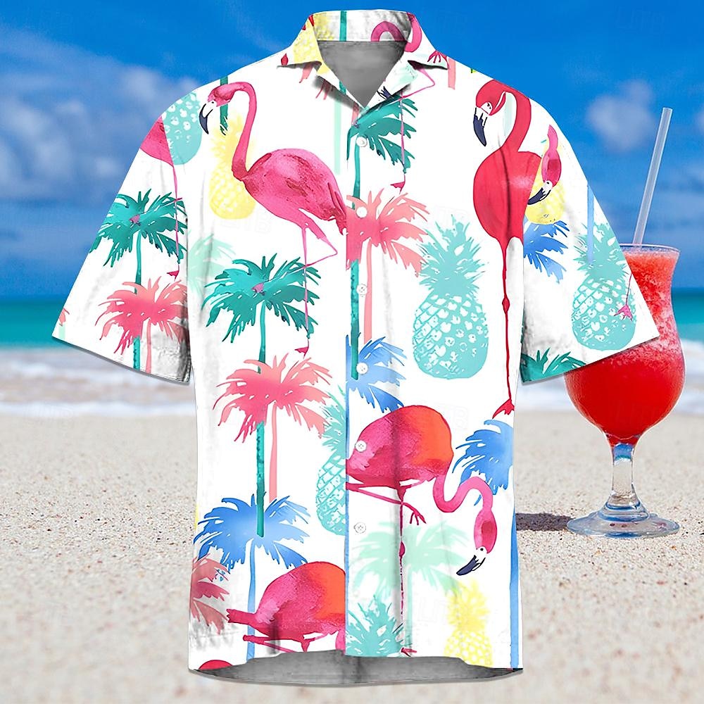 Flamingo Tropical Hawaiian Shirt