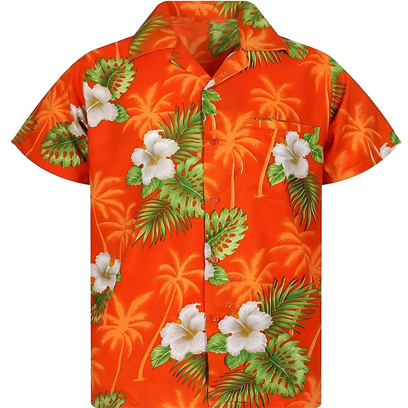 Floral Graphic Hawaiian Shirt