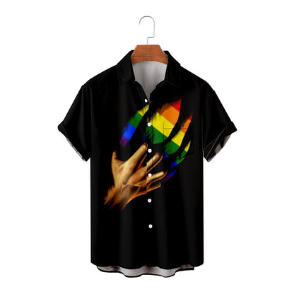 Tropical Fashion Rainbow Shirt