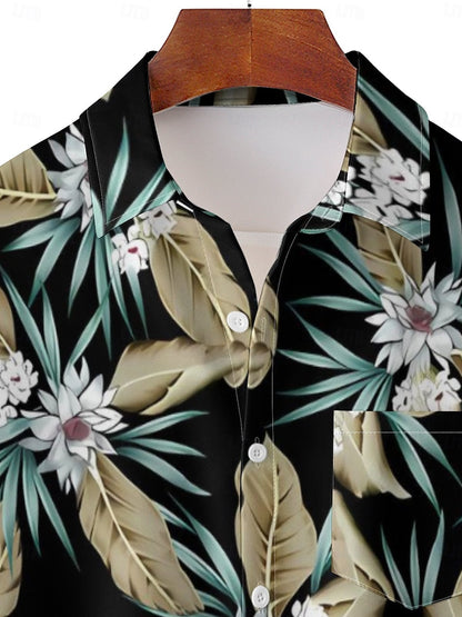 Tropical Flowers Aloha Shirt